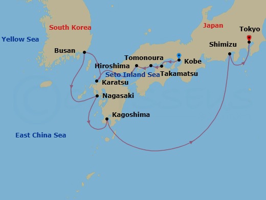 Grand Japan Route Map