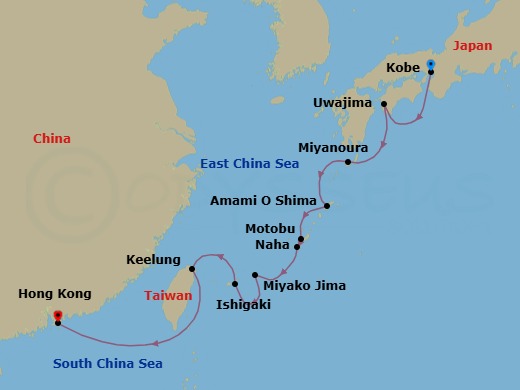 Dynasties & Rising Suns: Japan & China Route Map