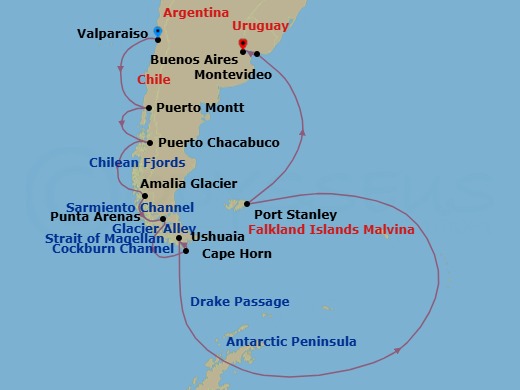 Cruise Route Map