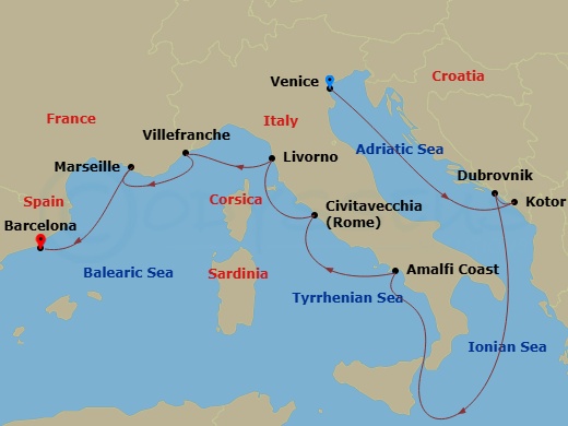 Cruise Route Map