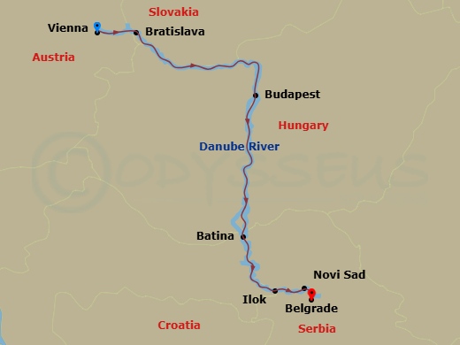 Capital Cities Of The Danube (2028) Route Map