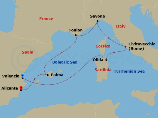 Cruise Route Map