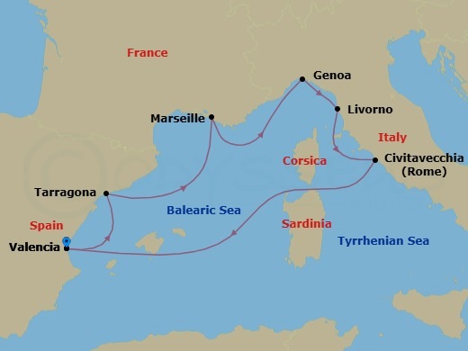 Cruise Route Map