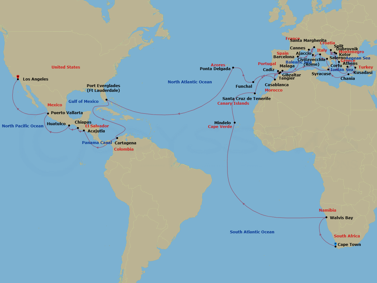 Cruise Route Map