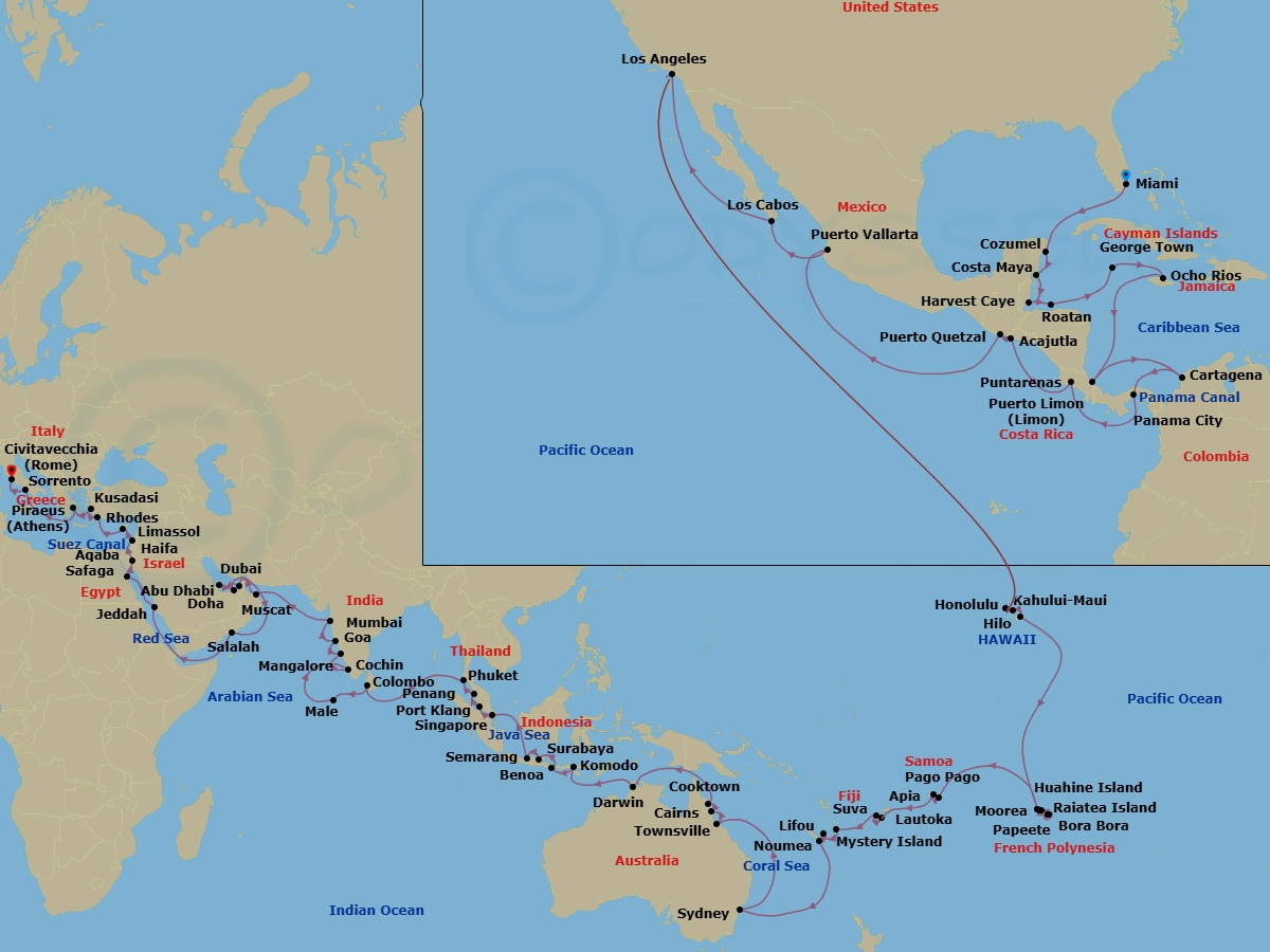 Cruise Route Map