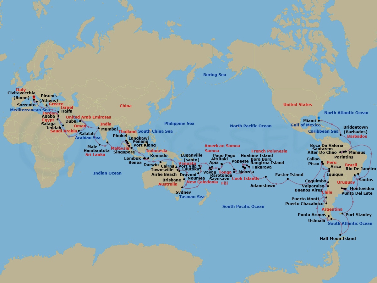 Eras Of Exploration Route Map