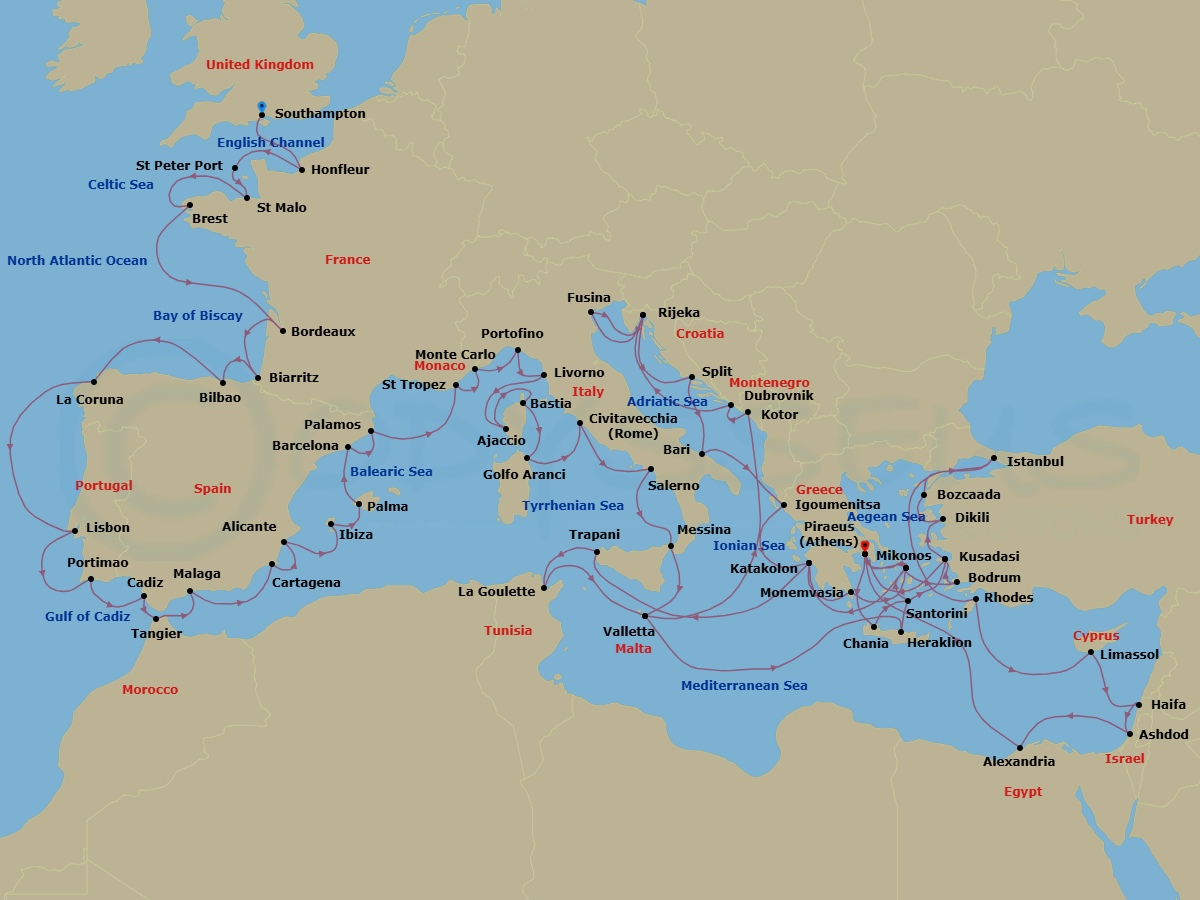 Cruise Route Map