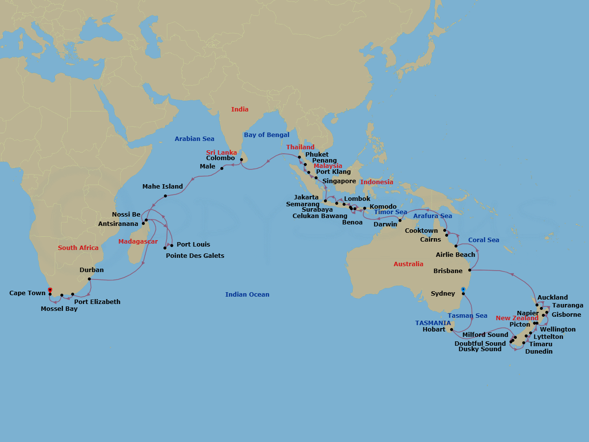 Cruise Route Map