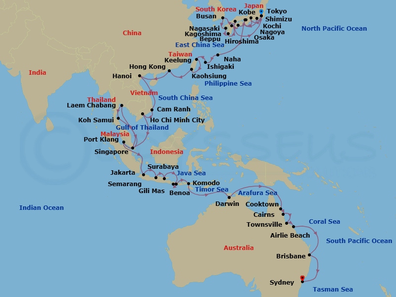 Cruise Route Map