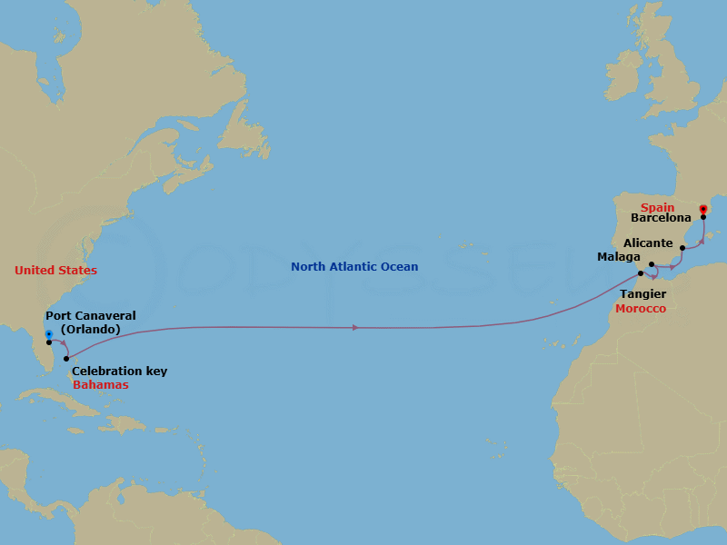 Cruise Route Map