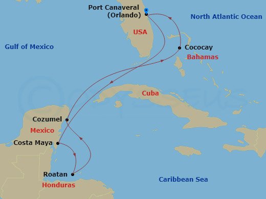 Cruise Route Map