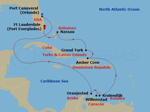 Cruise Route Map