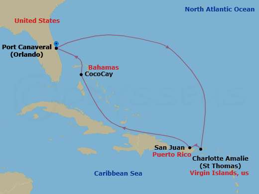 Cruise Route Map