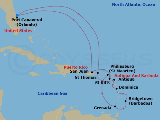 Cruise Route Map