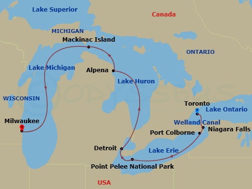 Cruise Route Map
