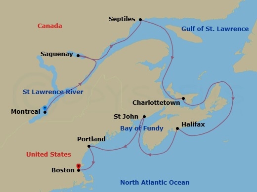 The Bay Of Color Route Map