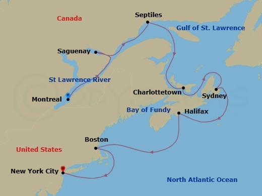 Golden Foliage Route Map