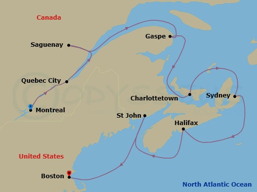 Maples & Maritime Flavors Route Map