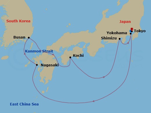 Cruise Route Map
