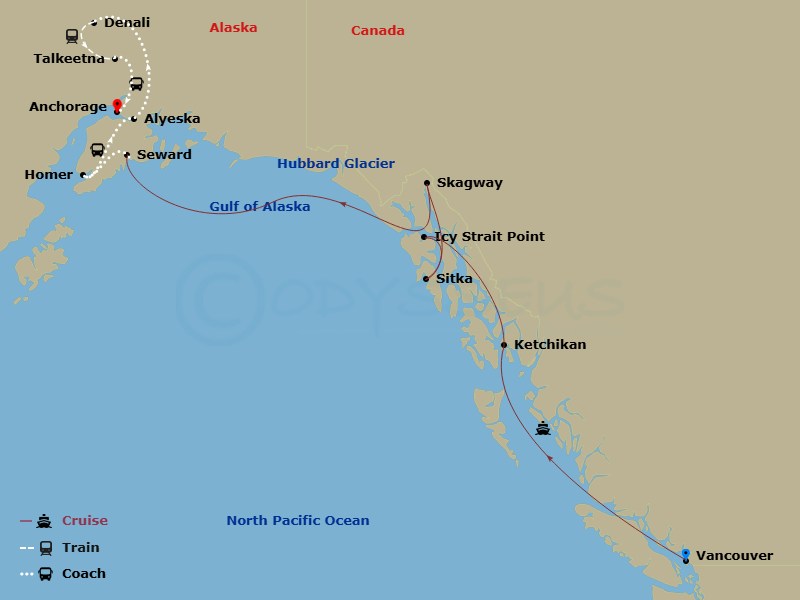 13N Homer Wldlife &Heart Of Ak Ult Ct10a Route Map