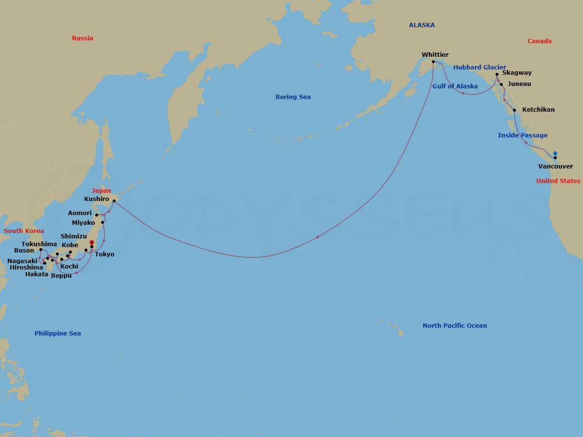 Cruise Route Map