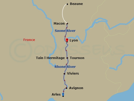 Burgundy & Provence (2026) Route Map