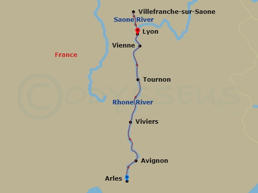 7 Night Colors Of Provence Route Map